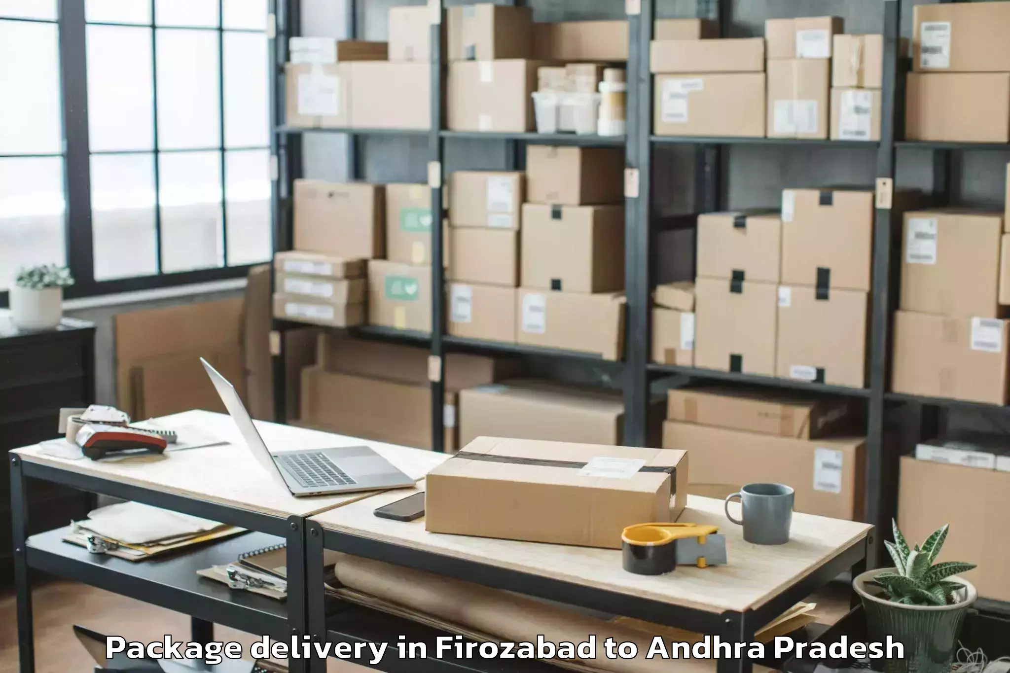 Expert Firozabad to Racherla Package Delivery